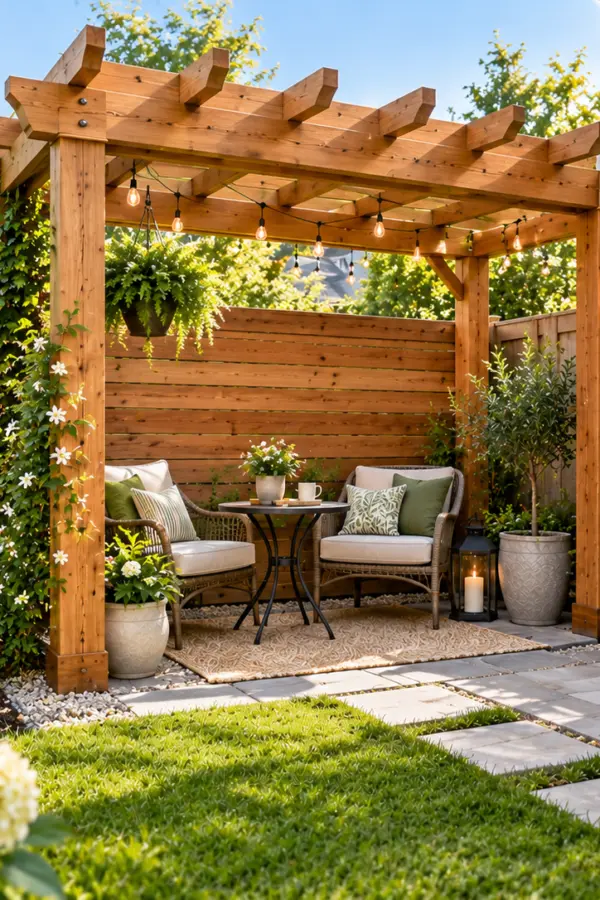 20 Small Pergola Ideas With Real Dimensions for Tight Yards